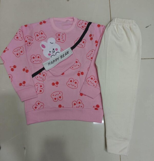 kids winter dress pink tracksuit