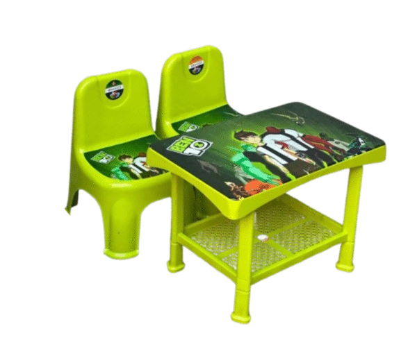 table chair set for kids - green