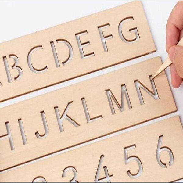 wooden alphabet kit for kids